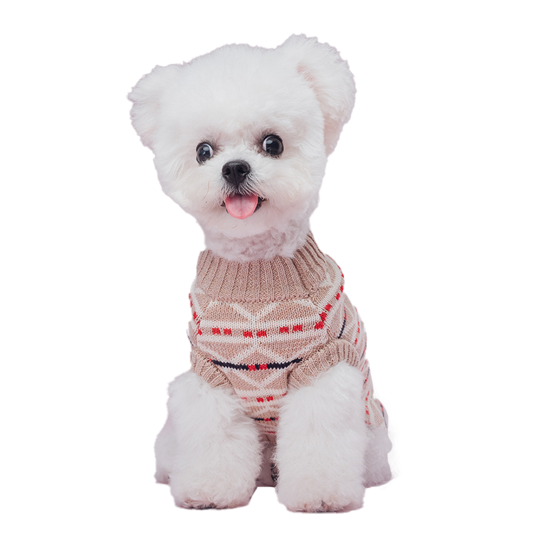 Multi-Colored Fair Isle Dog Sweater