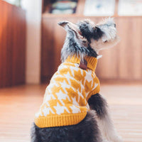 Houndstooth Pattern Dog & Cat Sweater