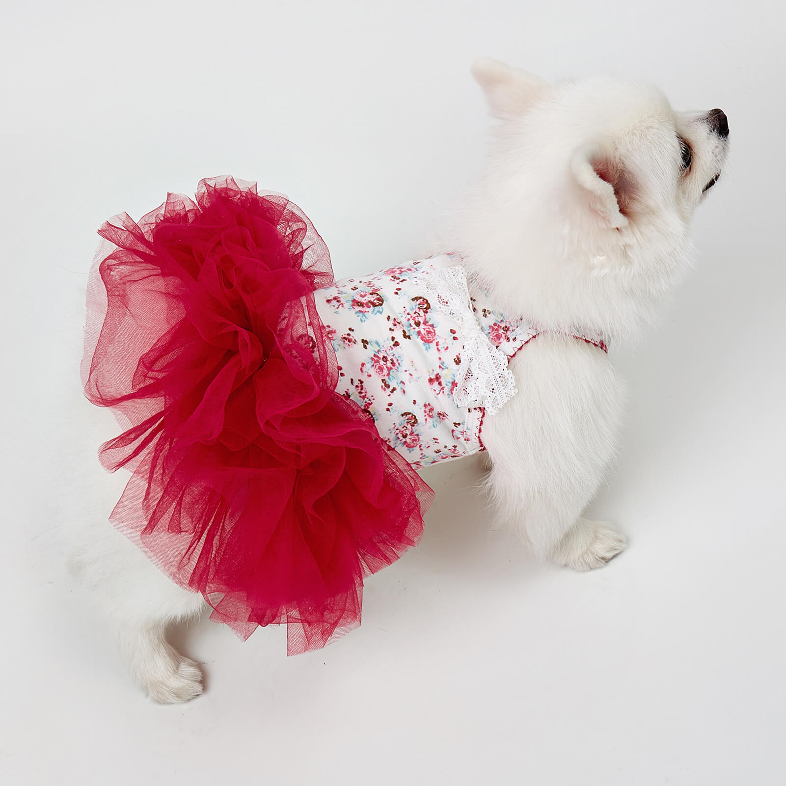 Flower Veil Dog Dress
