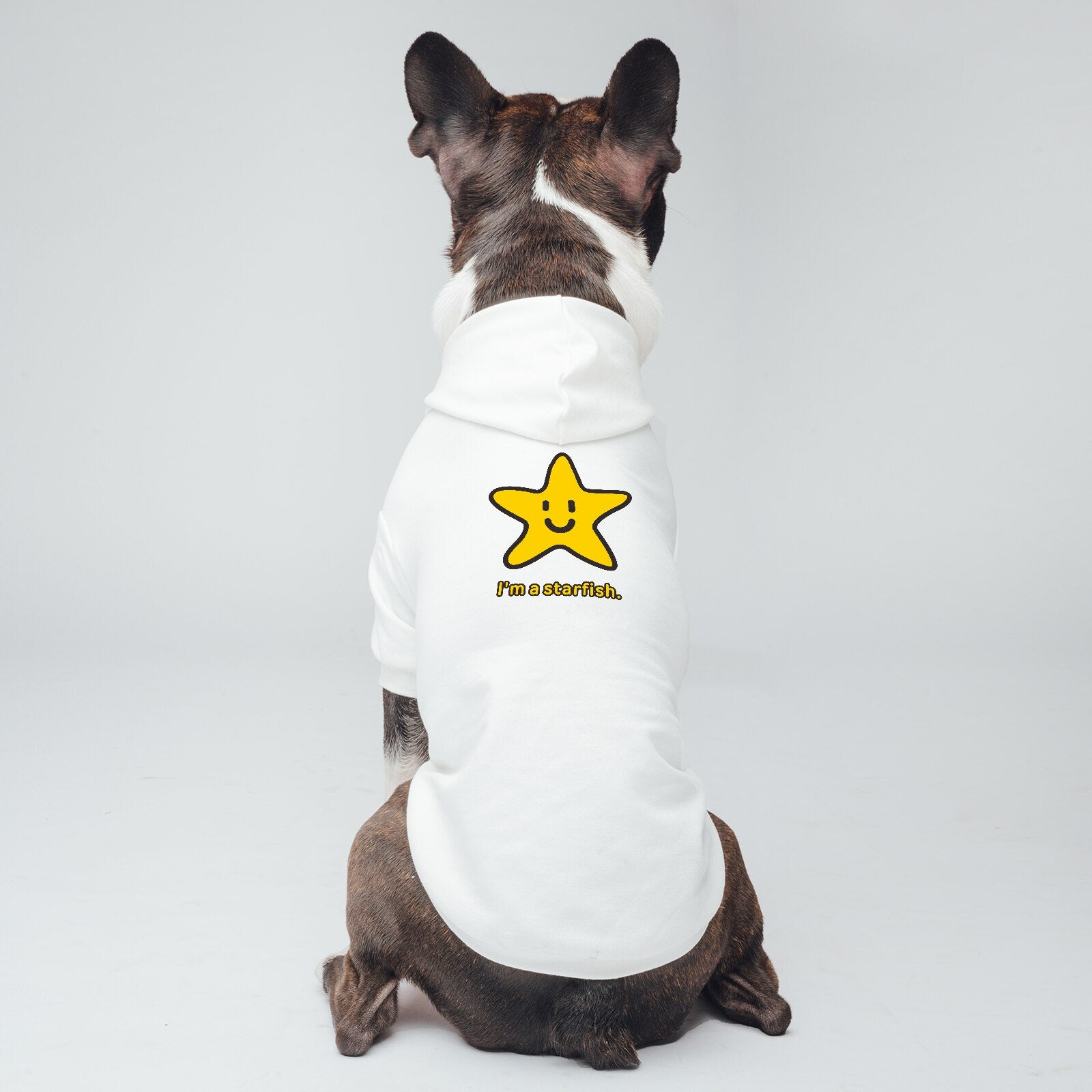 Pet Hoodie Star Pattern for Dogs Cats, Leash Hole and Higher Cut in Abdomen, Suitable for Both Boys and Girls