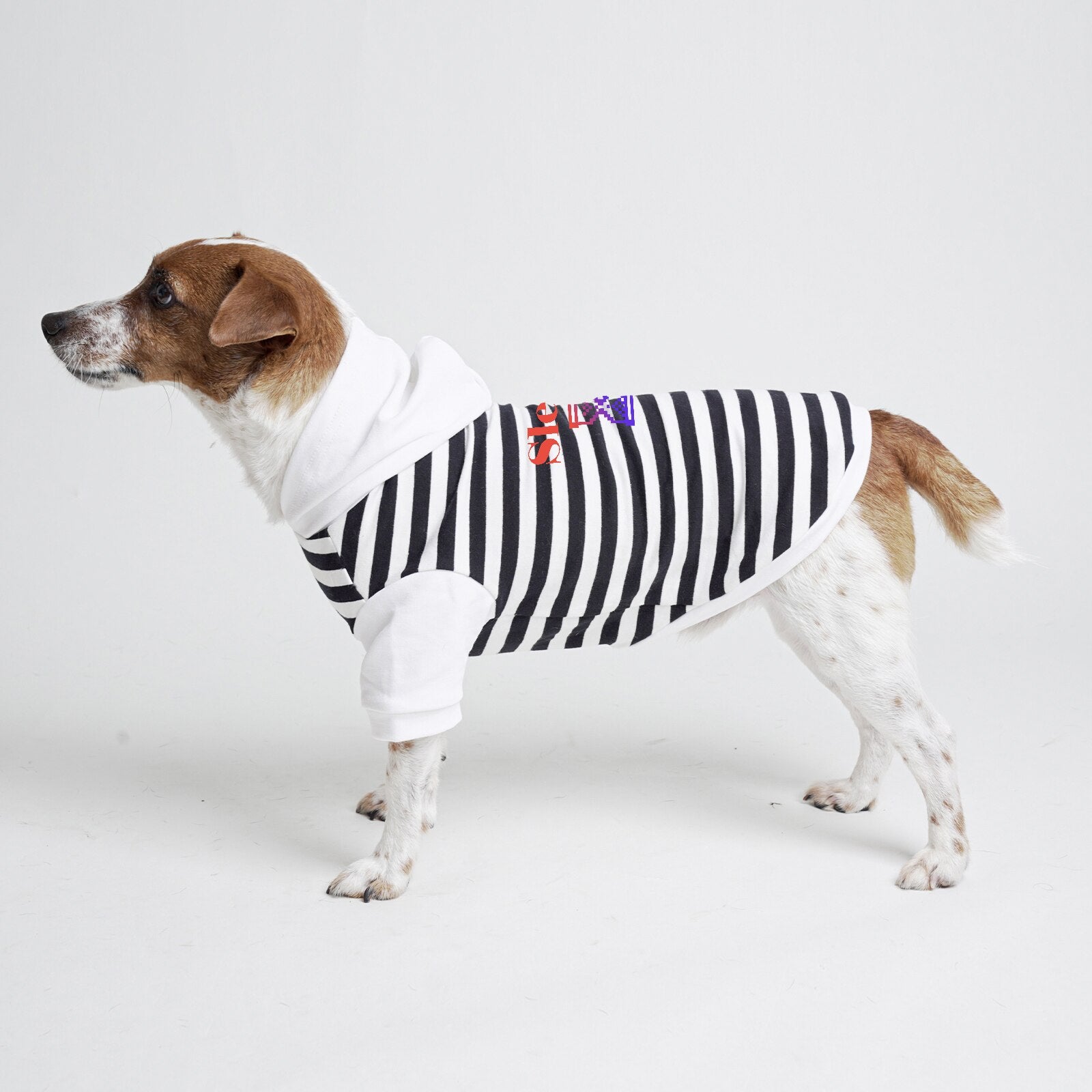 Pet Clothes Hoodie for Small Medium Big Dogs and Cats Girls and Boys Stripe White Red Classic Fashion 2022 New Autumn Winter