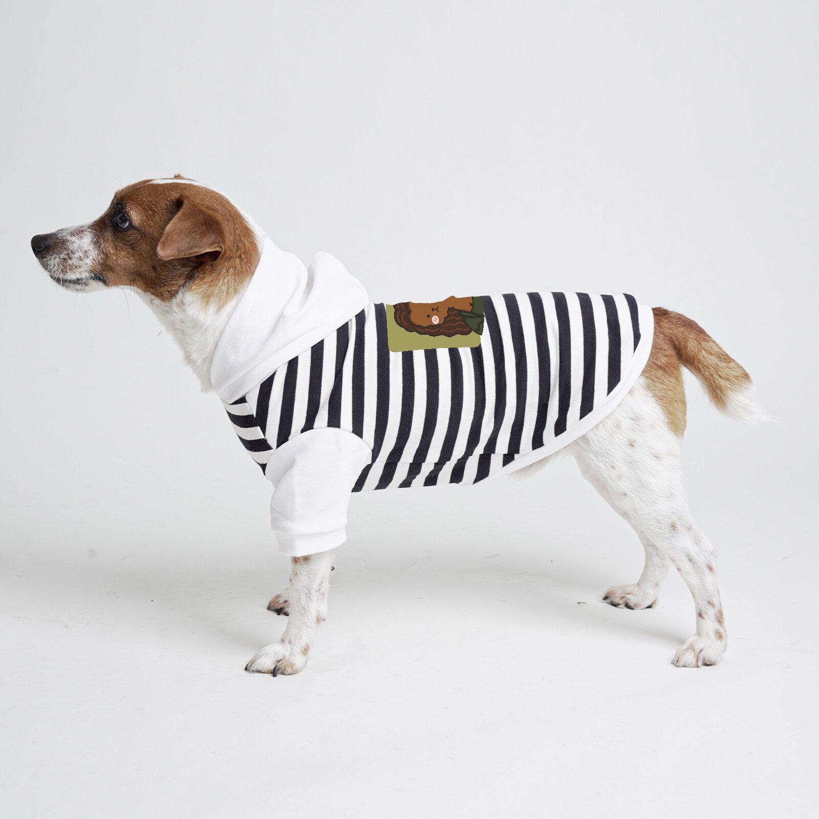 Pet Hoodies Cute Funny Pattern Print for Girl and Boy Dogs Cats Cotton Stripe White Red 2022 New Small Medium Large XS XL