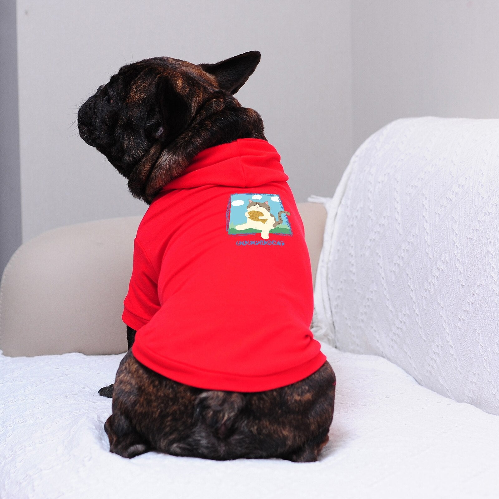 Cute Stylish Pet Clothes Hoodies Printed Pattern, Cats and Dogs All Sizes and All Ages Applicable, 2022 New High Quality Apparel