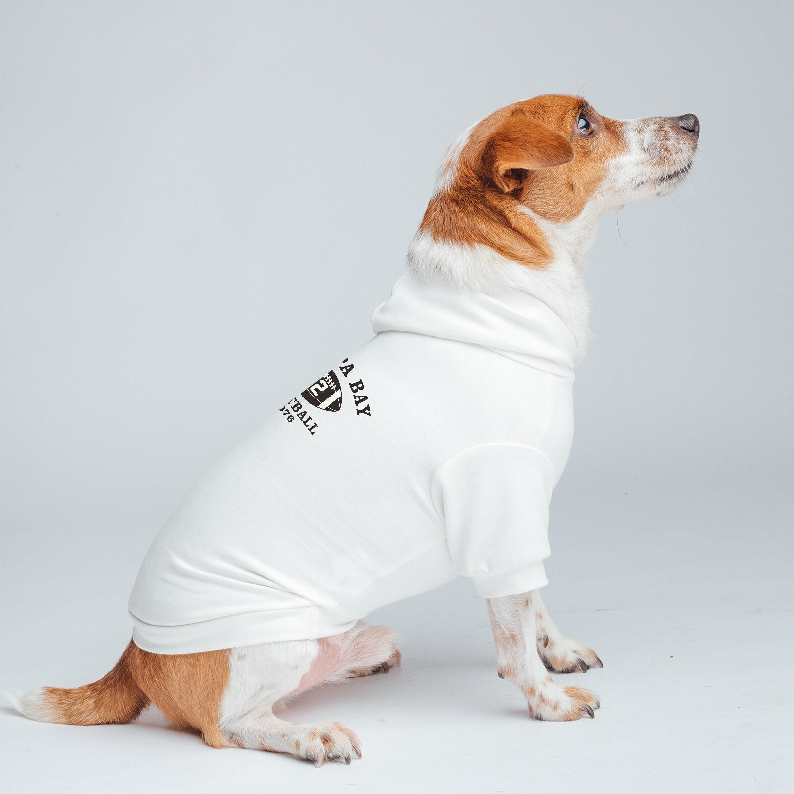 Dog Hoodie with Leash Hole Pet Letter Printed Clothes for Small Medium Big Dogs and Cats Autumn Winter Spring