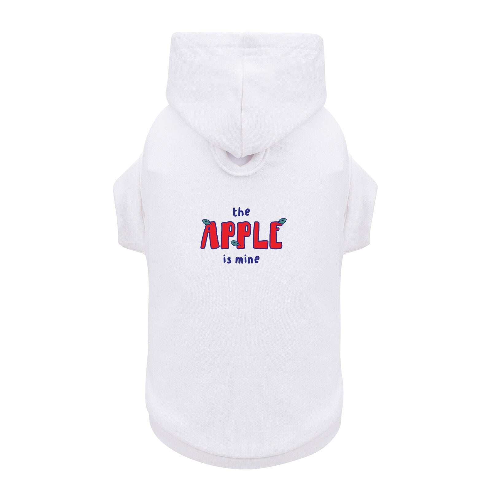 Funny Cute Classics Letter Words ‘The Apple is Mine’  Printed Pet Hoodies, for Small Medium Large Big Dogs Cats