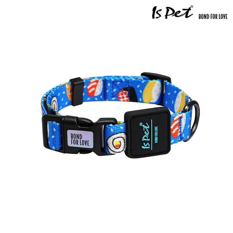 ISPET Sushi Floral Polyester Dog Collar