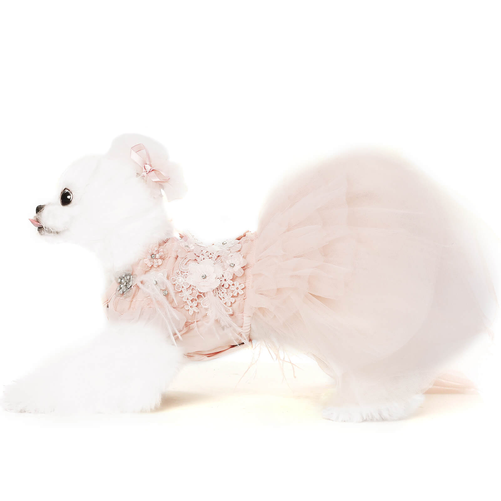 Fancy Flower Veil Dog & Cat Dress