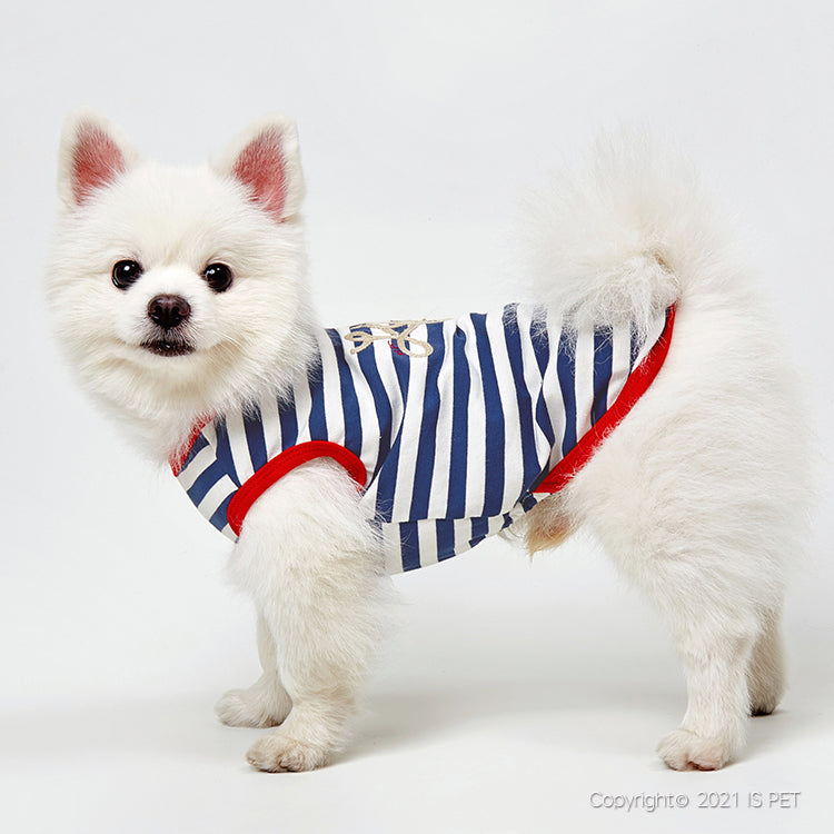 Life Blue Stripe Dog T-shirt